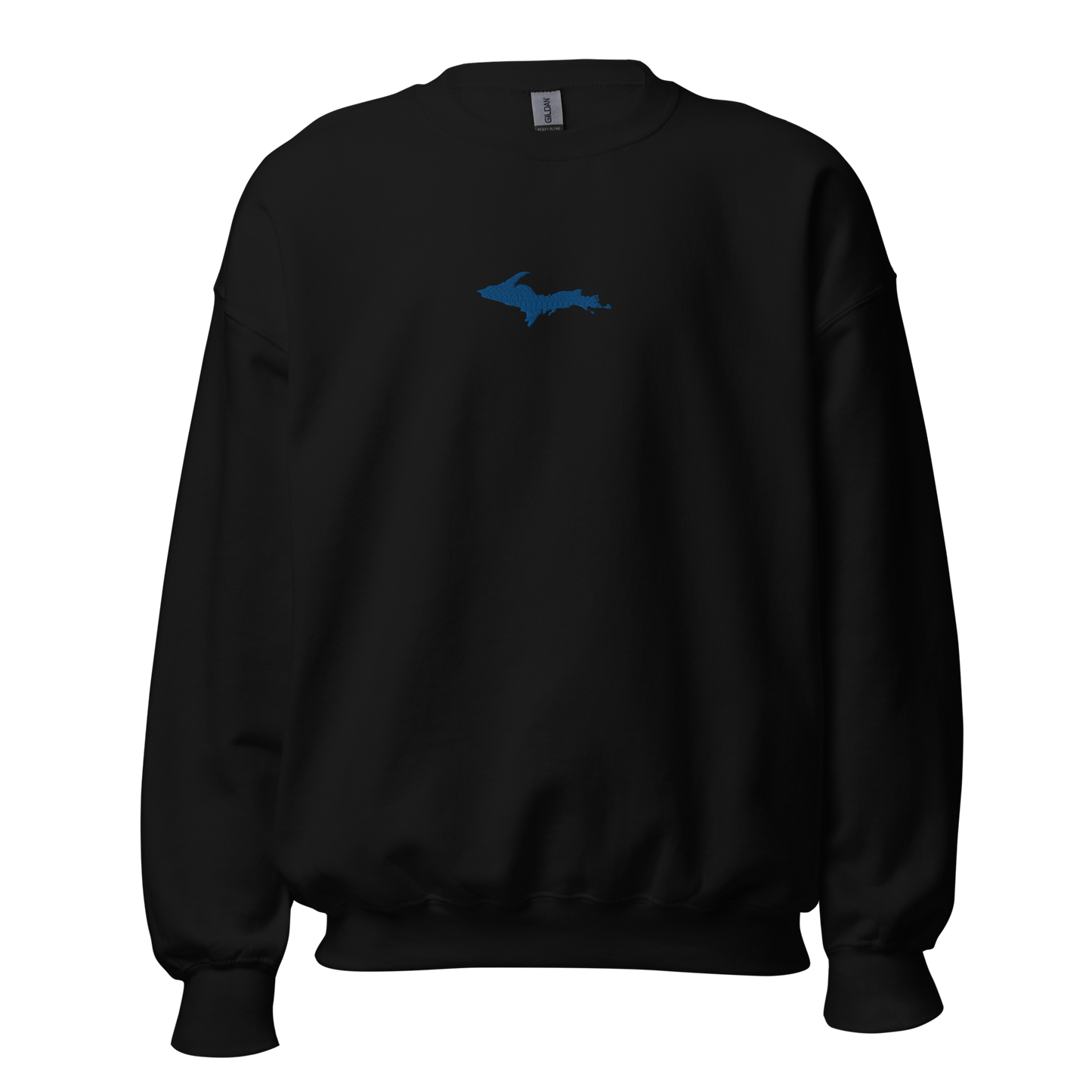 Michigan Upper Peninsula Sweatshirt (w/ Embroidered Azure UP Outline) | Unisex Standard