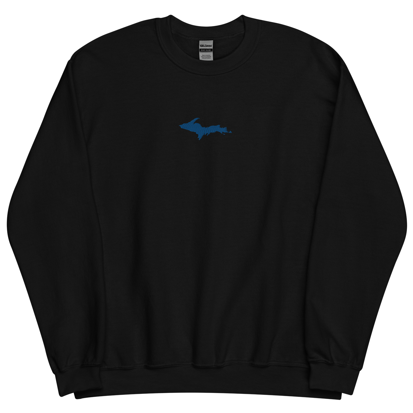 Michigan Upper Peninsula Sweatshirt (w/ Embroidered Azure UP Outline) | Unisex Standard