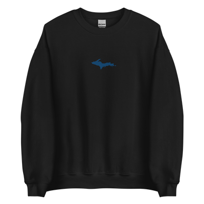 Michigan Upper Peninsula Sweatshirt (w/ Embroidered Azure UP Outline) | Unisex Standard