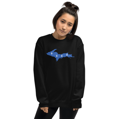 Michigan Upper Peninsula Sweatshirt (w/ UP Quebec Flag Outline) | Unisex Standard