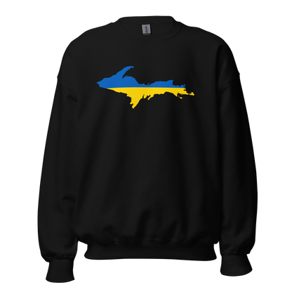 Michigan Upper Peninsula Sweatshirt (w/ UP Ukraine Outline) | Unisex Standard