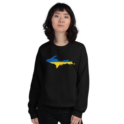 Michigan Upper Peninsula Sweatshirt (w/ UP Ukraine Outline) | Unisex Standard