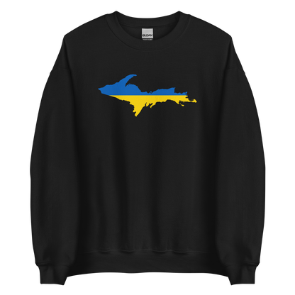 Michigan Upper Peninsula Sweatshirt (w/ UP Ukraine Outline) | Unisex Standard