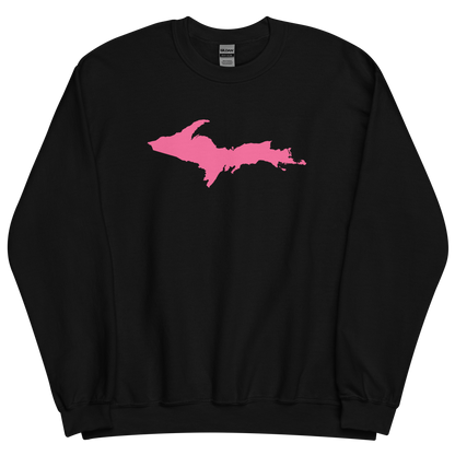 Michigan Upper Peninsula Sweatshirt (w/ Pink UP Outline) | Unisex Standard