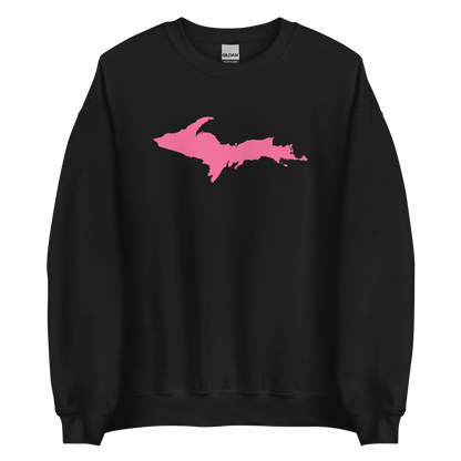 Michigan Upper Peninsula Sweatshirt (w/ Pink UP Outline) | Unisex Standard