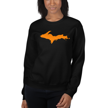 Michigan Upper Peninsula Sweatshirt (w/ Orange UP Outline) | Unisex Standard