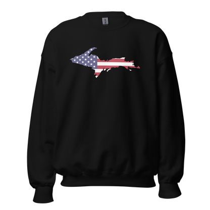 Michigan Upper Peninsula Sweatshirt (w/ UP USA Flag Outline) | Unisex Standard