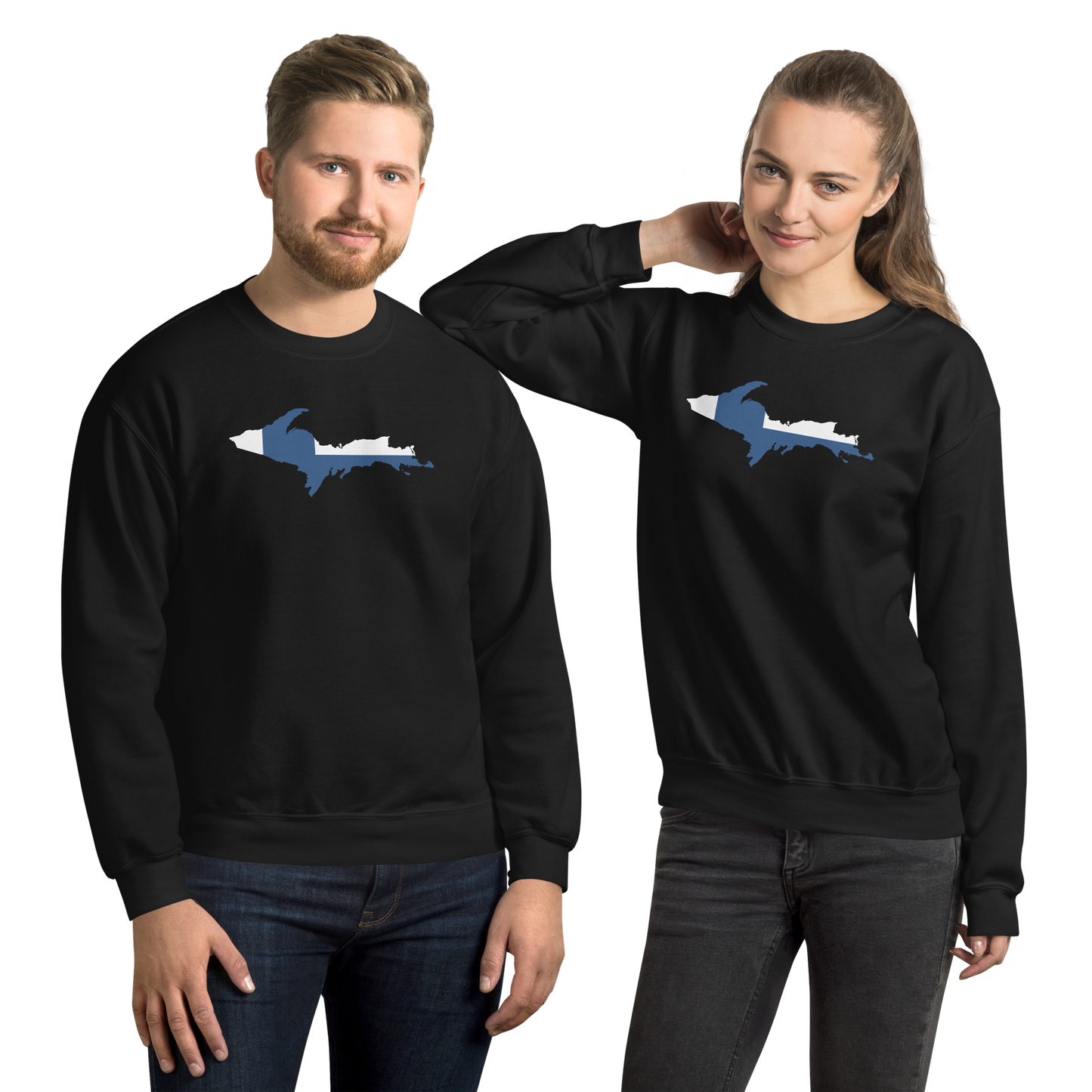 Michigan Upper Peninsula Sweatshirt (w/ UP Finland Outline) | Unisex Standard