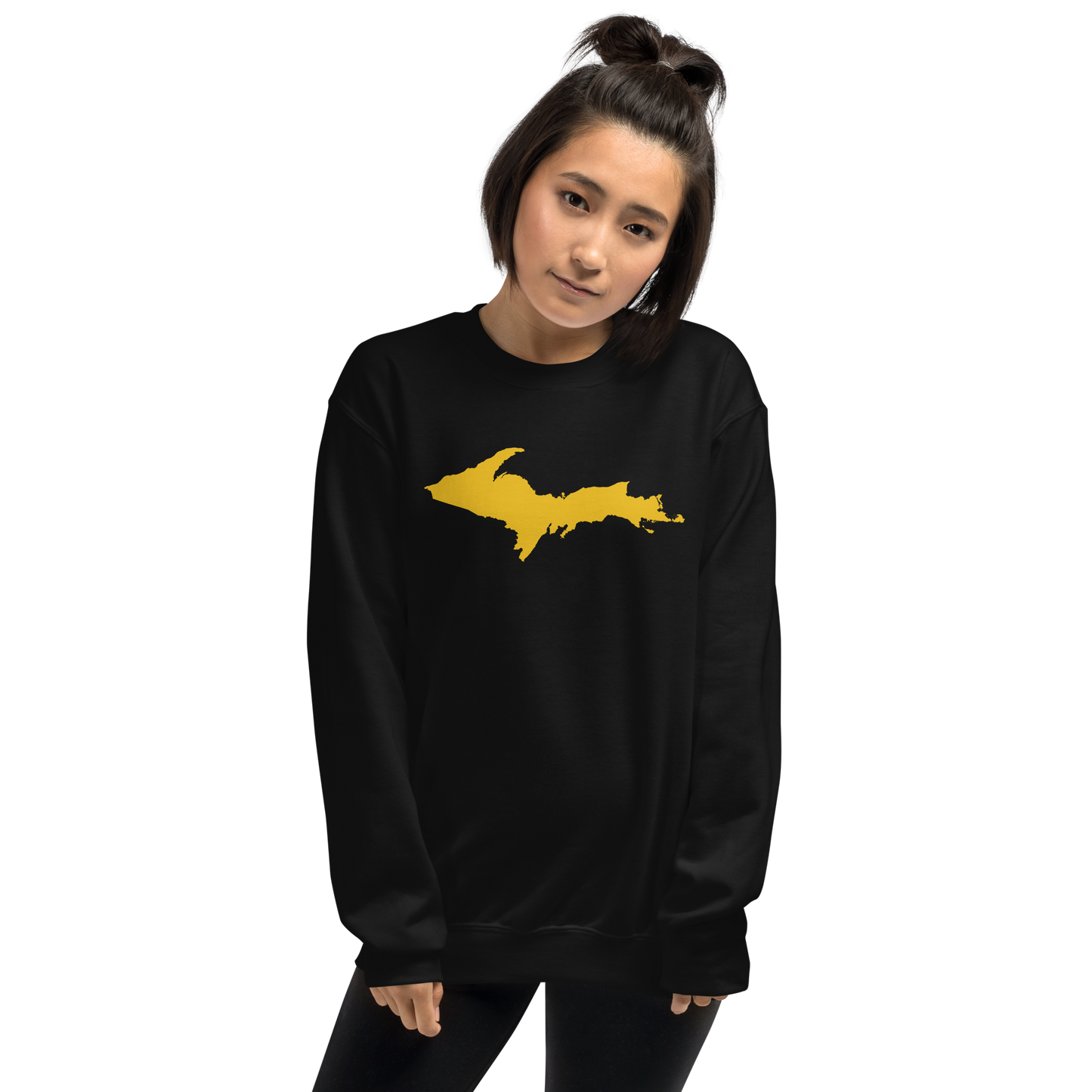 Michigan Upper Peninsula Sweatshirt (w/ Gold UP Outline) | Unisex Standard