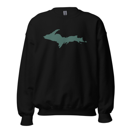 Michigan Upper Peninsula Sweatshirt (w/ Green UP Outline) | Unisex Standard