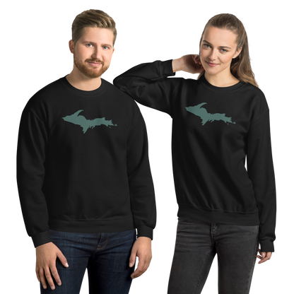 Michigan Upper Peninsula Sweatshirt (w/ Green UP Outline) | Unisex Standard