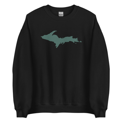 Michigan Upper Peninsula Sweatshirt (w/ Green UP Outline) | Unisex Standard