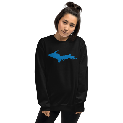 Michigan Upper Peninsula Sweatshirt (w/ Azure UP Outline) | Unisex Standard