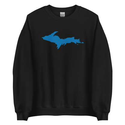 Michigan Upper Peninsula Sweatshirt (w/ Azure UP Outline) | Unisex Standard