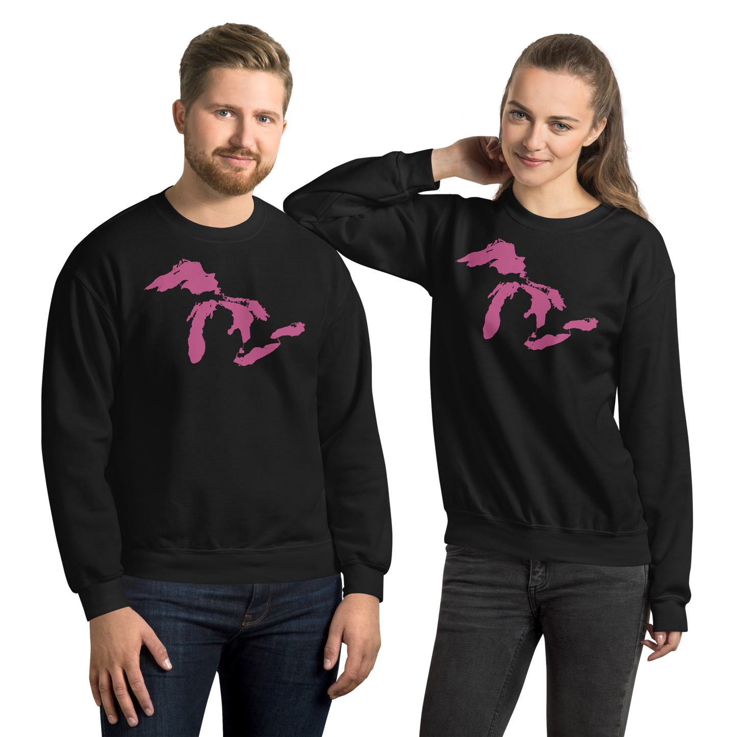 Great Lakes Sweatshirt | Unisex Standard - Apple Blossom Pink