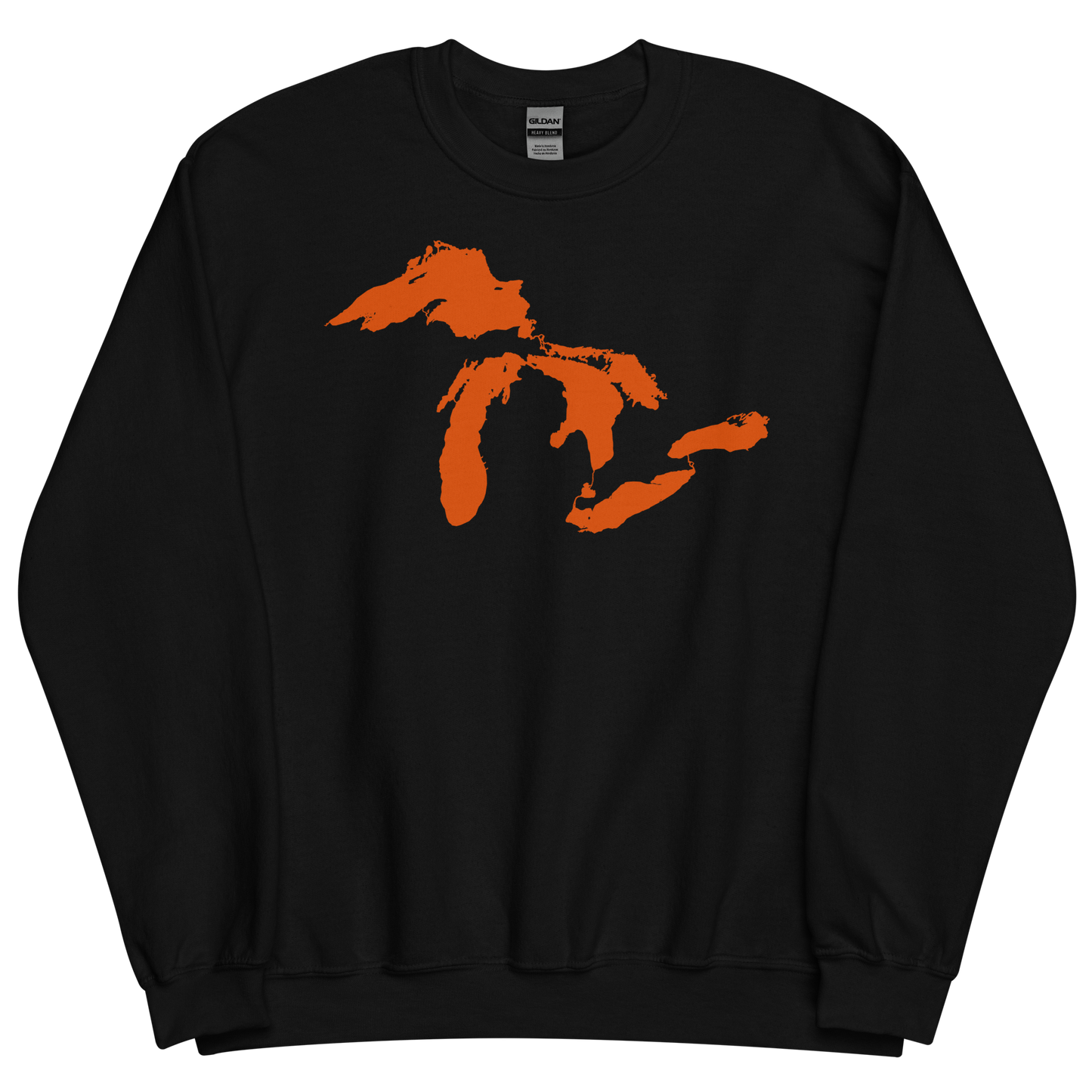 Great Lakes Sweatshirt | Unisex Standard - Maple Leaf Orange