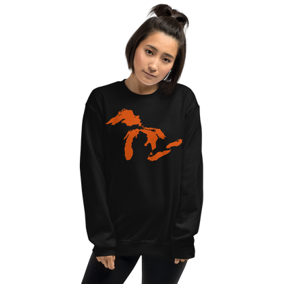 Great Lakes Sweatshirt | Unisex Standard - Maple Leaf Orange