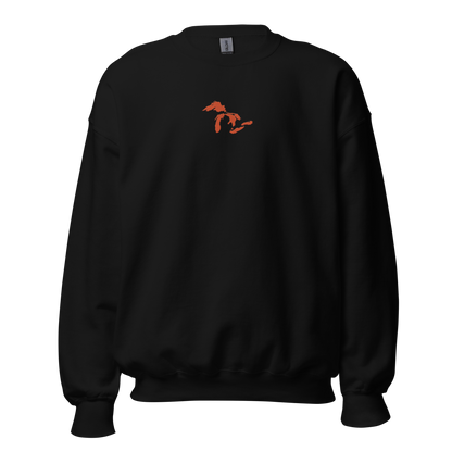 Great Lakes Sweatshirt | Unisex Standard - Maple Leaf Orange Emb.