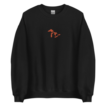 Great Lakes Sweatshirt | Unisex Standard - Maple Leaf Orange Emb.