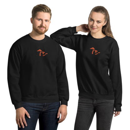 Great Lakes Sweatshirt | Unisex Standard - Maple Leaf Orange Emb.