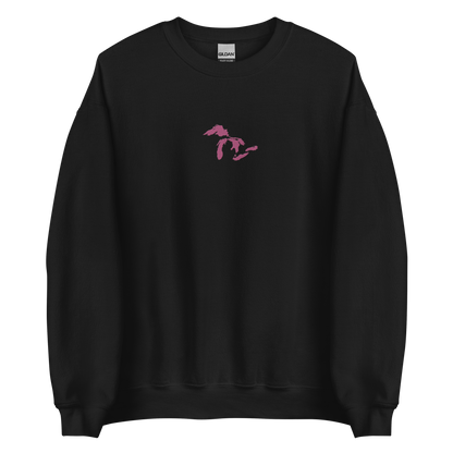 Great Lakes Sweatshirt | Unisex Standard - Apple Blossom Pink Emb.