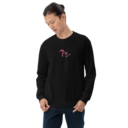 Great Lakes Sweatshirt | Unisex Standard - Apple Blossom Pink Emb.