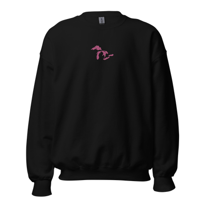 Great Lakes Sweatshirt | Unisex Standard - Apple Blossom Pink Emb.