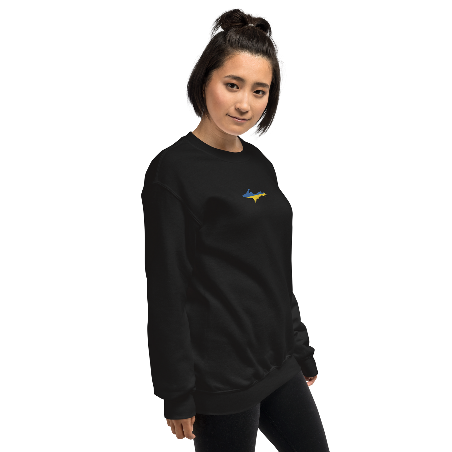 Michigan Upper Peninsula Sweatshirt (w/ Embroidered UP Ukraine Outline) | Unisex Standard