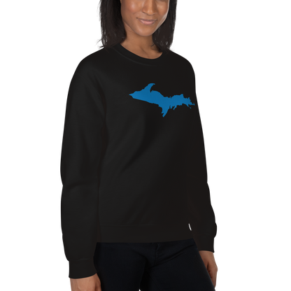 Michigan Upper Peninsula Sweatshirt (w/ Azure UP Outline) | Unisex Standard