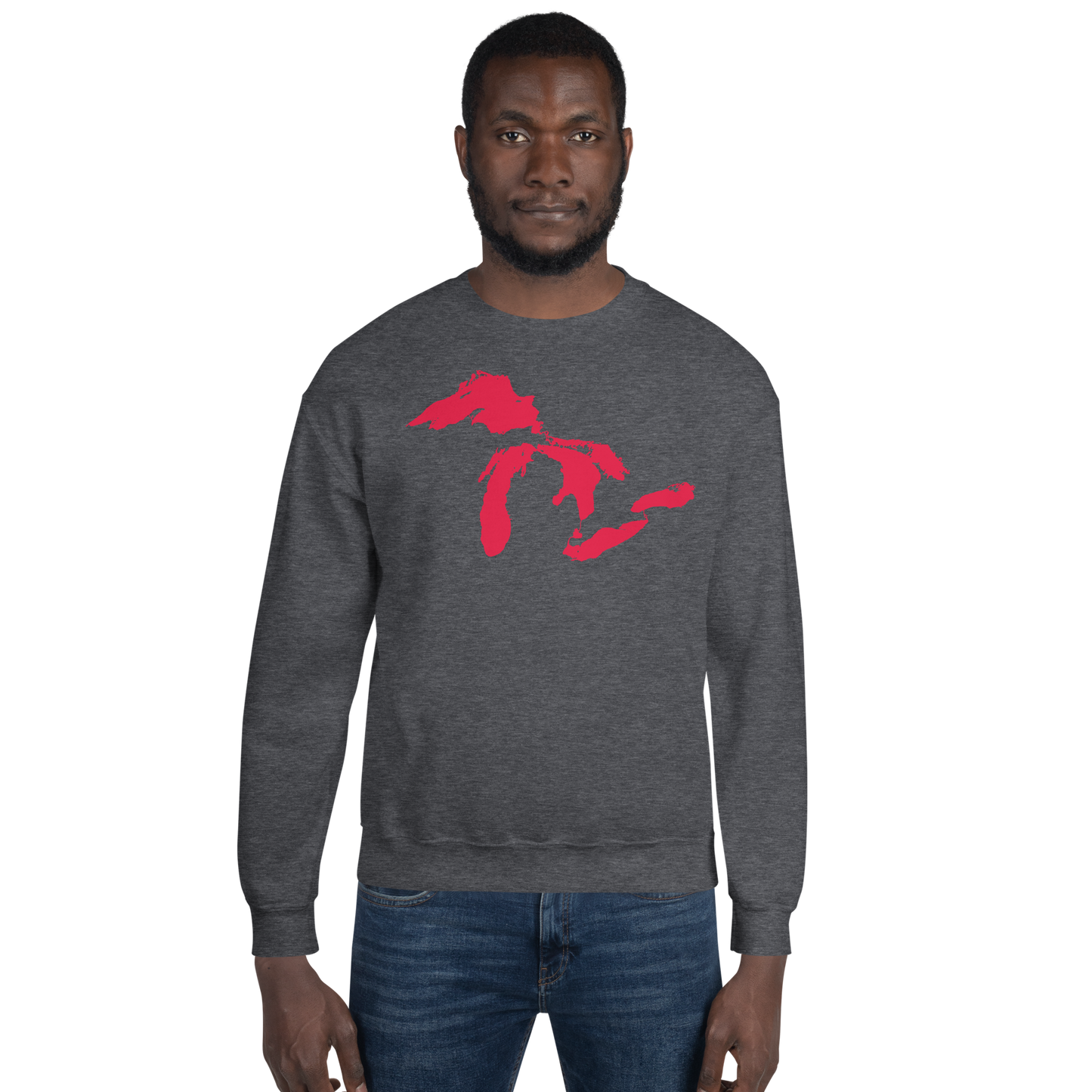 Great Lakes Sweatshirt | Unisex Standard - Lighthouse Red