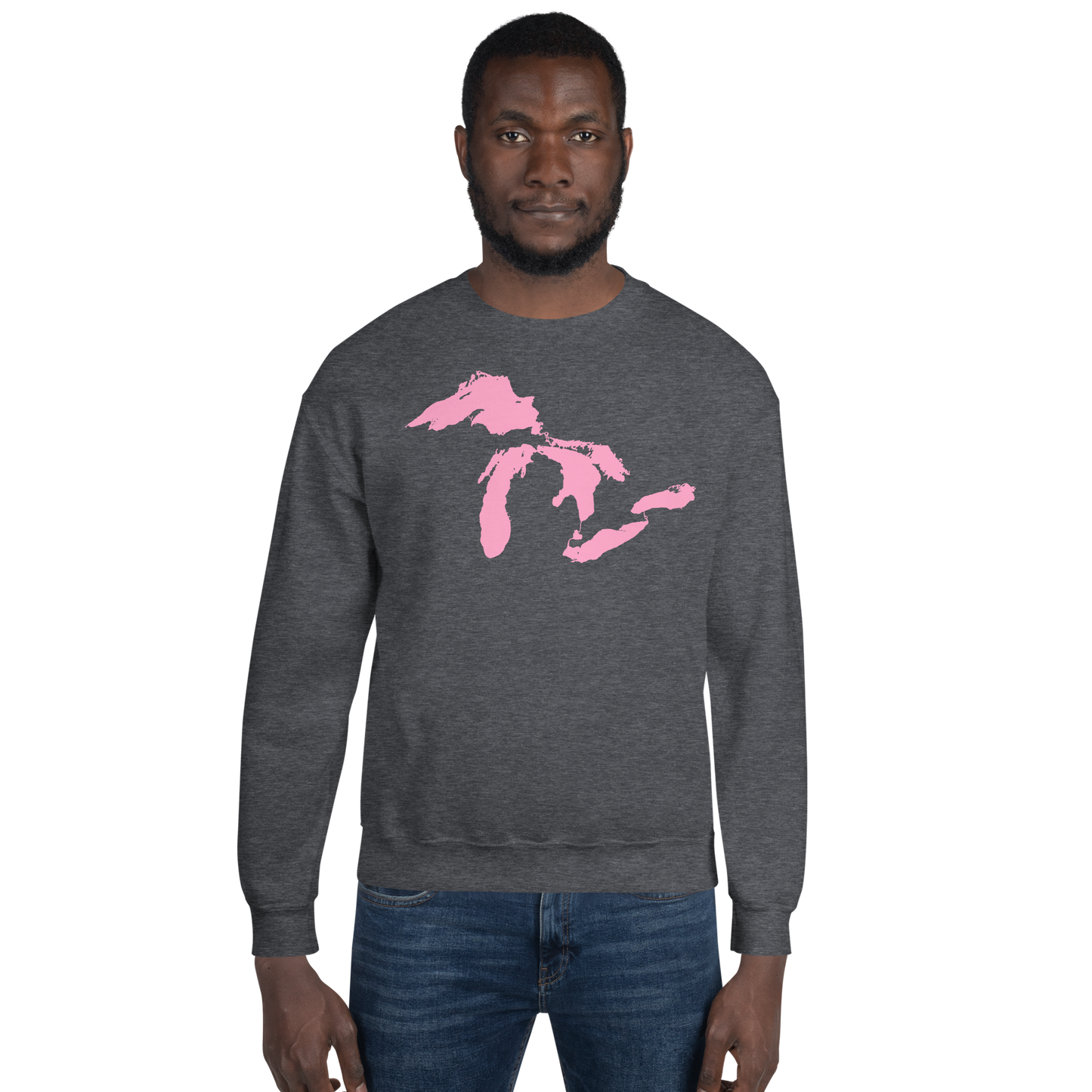 Great Lakes Sweatshirt | Unisex Standard - Caddie Pink