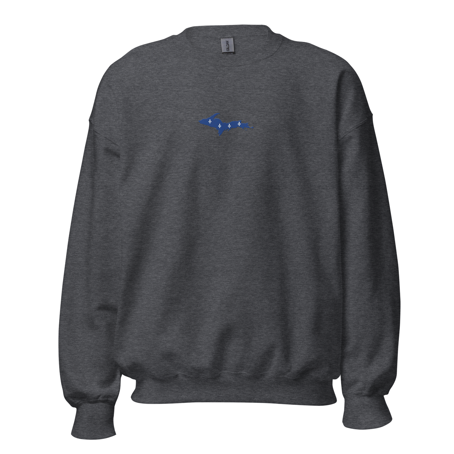 Michigan Upper Peninsula Sweatshirt (w/ Embroidered UP Quebec Flag Outline) | Unisex Standard