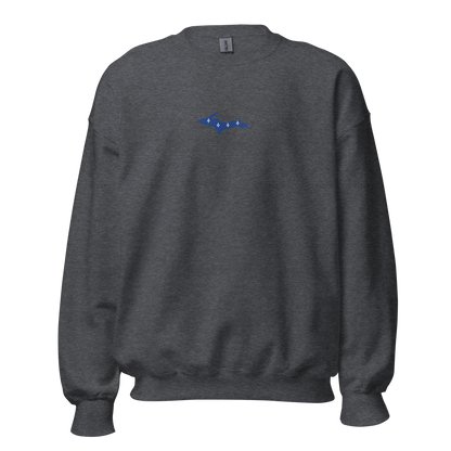 Michigan Upper Peninsula Sweatshirt (w/ Embroidered UP Quebec Flag Outline) | Unisex Standard