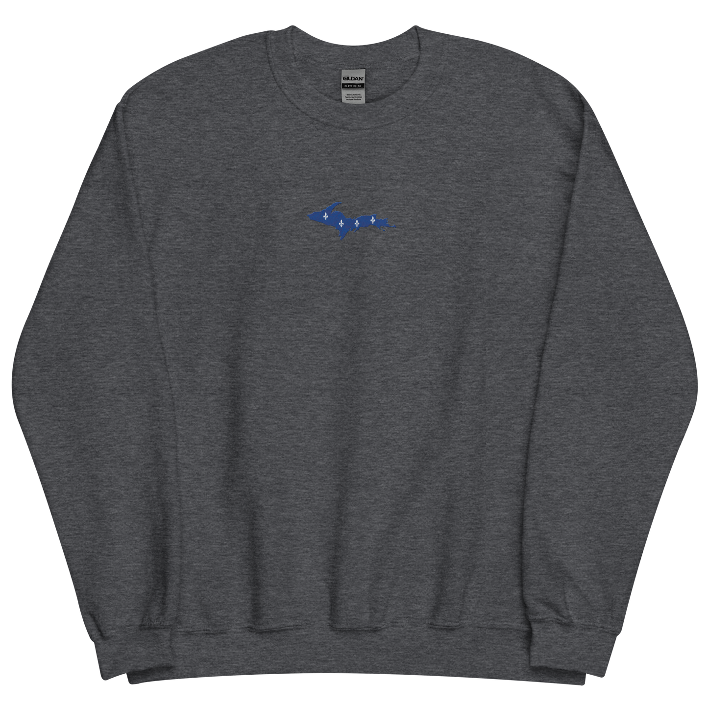 Michigan Upper Peninsula Sweatshirt (w/ Embroidered UP Quebec Flag Outline) | Unisex Standard