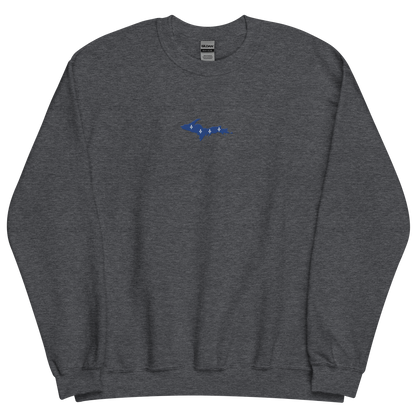 Michigan Upper Peninsula Sweatshirt (w/ Embroidered UP Quebec Flag Outline) | Unisex Standard