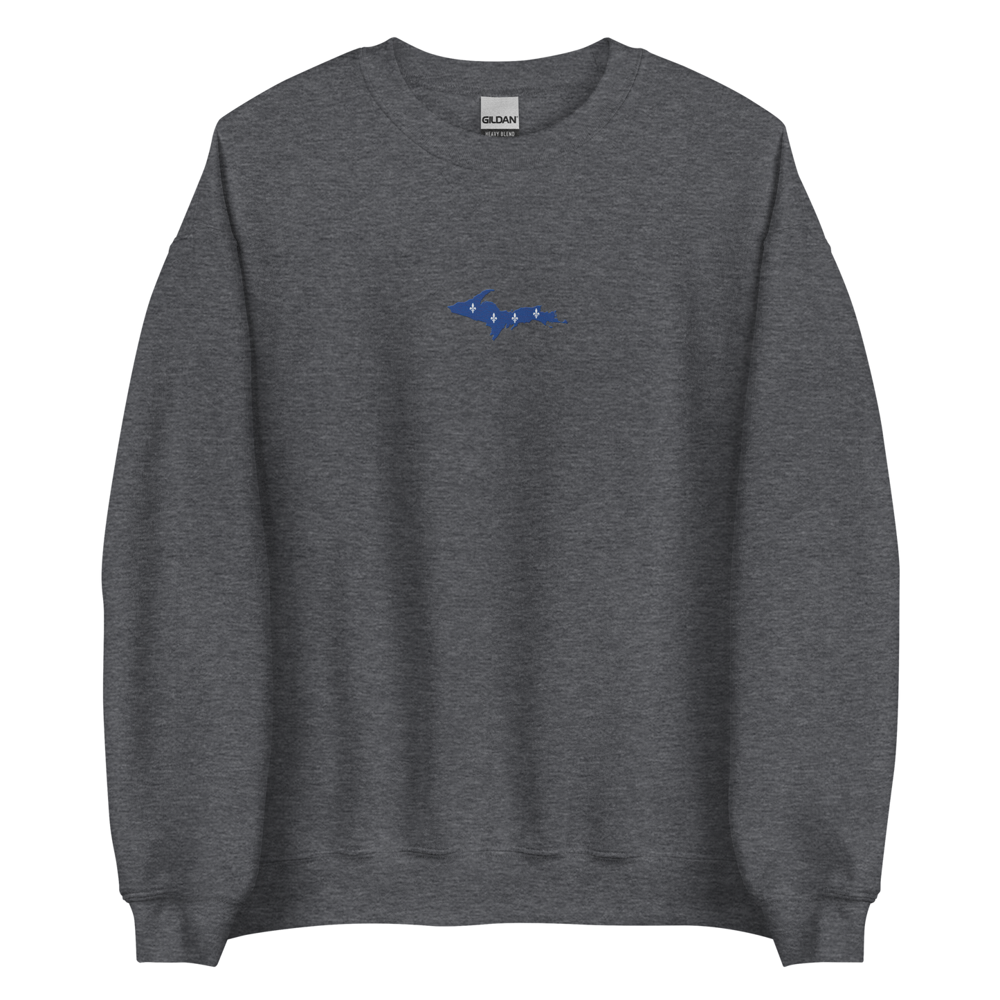 Michigan Upper Peninsula Sweatshirt (w/ Embroidered UP Quebec Flag Outline) | Unisex Standard