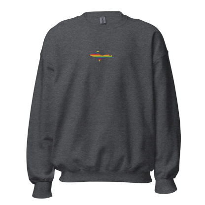 Michigan Upper Peninsula Sweatshirt (w/ Embroidered UP Pride Flag Outline) | Unisex Standard