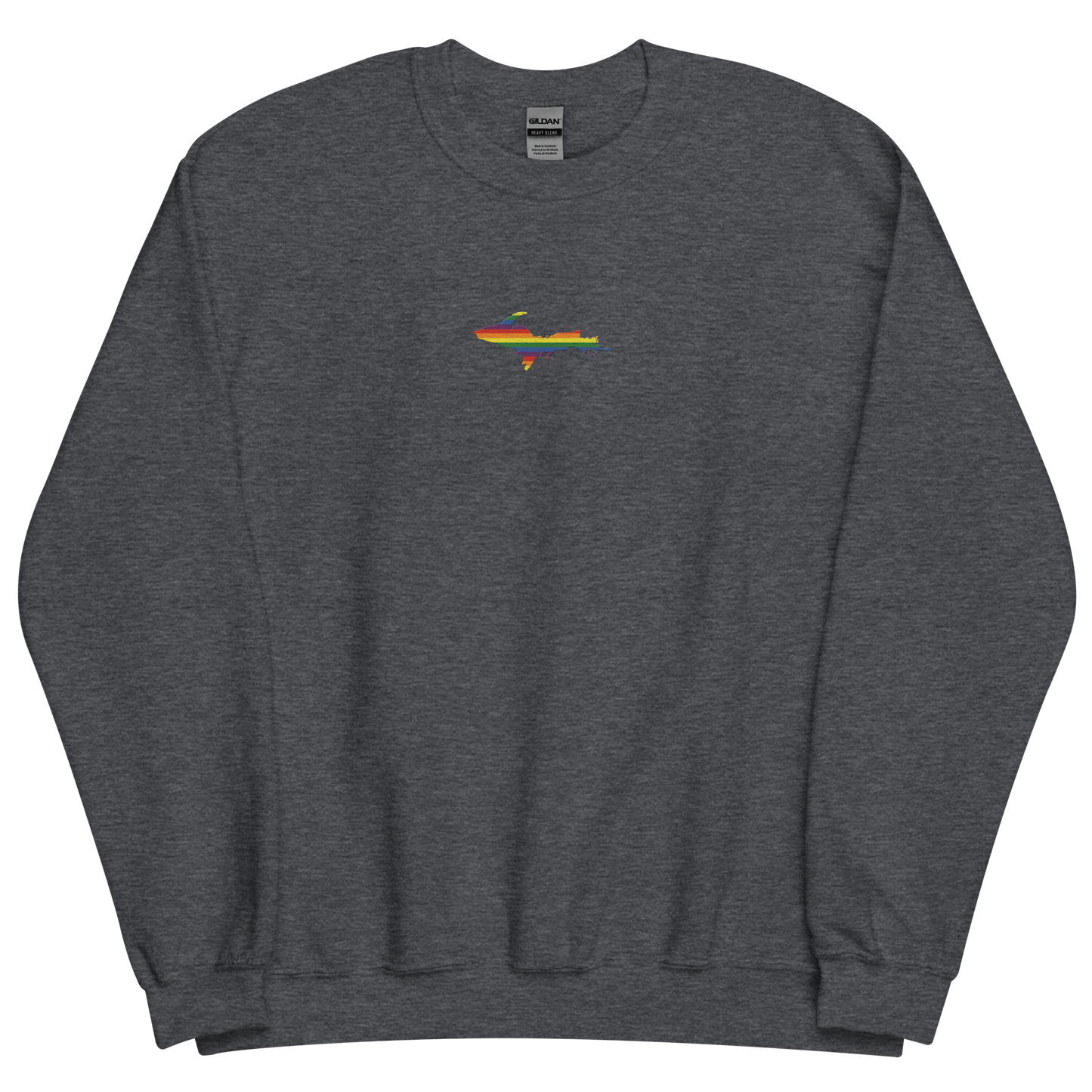 Michigan Upper Peninsula Sweatshirt (w/ Embroidered UP Pride Flag Outline) | Unisex Standard