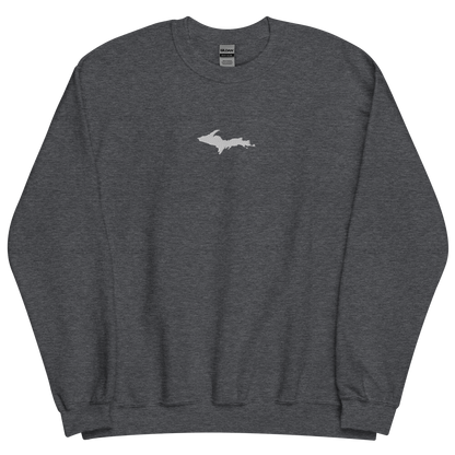 Michigan Upper Peninsula Sweatshirt (w/ Embroidered UP Outline) | Unisex Standard