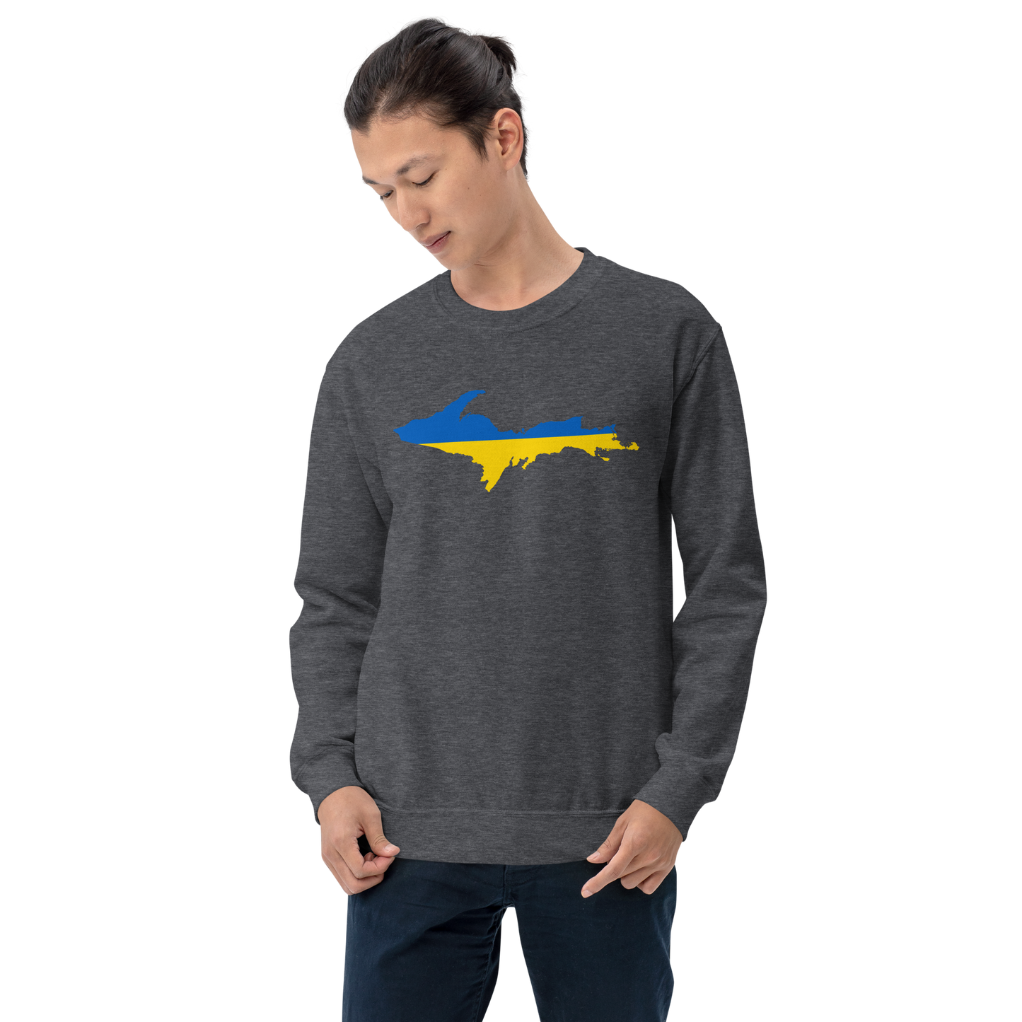 Michigan Upper Peninsula Sweatshirt (w/ UP Ukraine Outline) | Unisex Standard