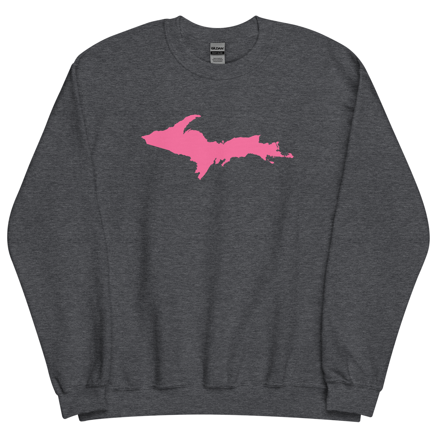 Michigan Upper Peninsula Sweatshirt (w/ Pink UP Outline) | Unisex Standard