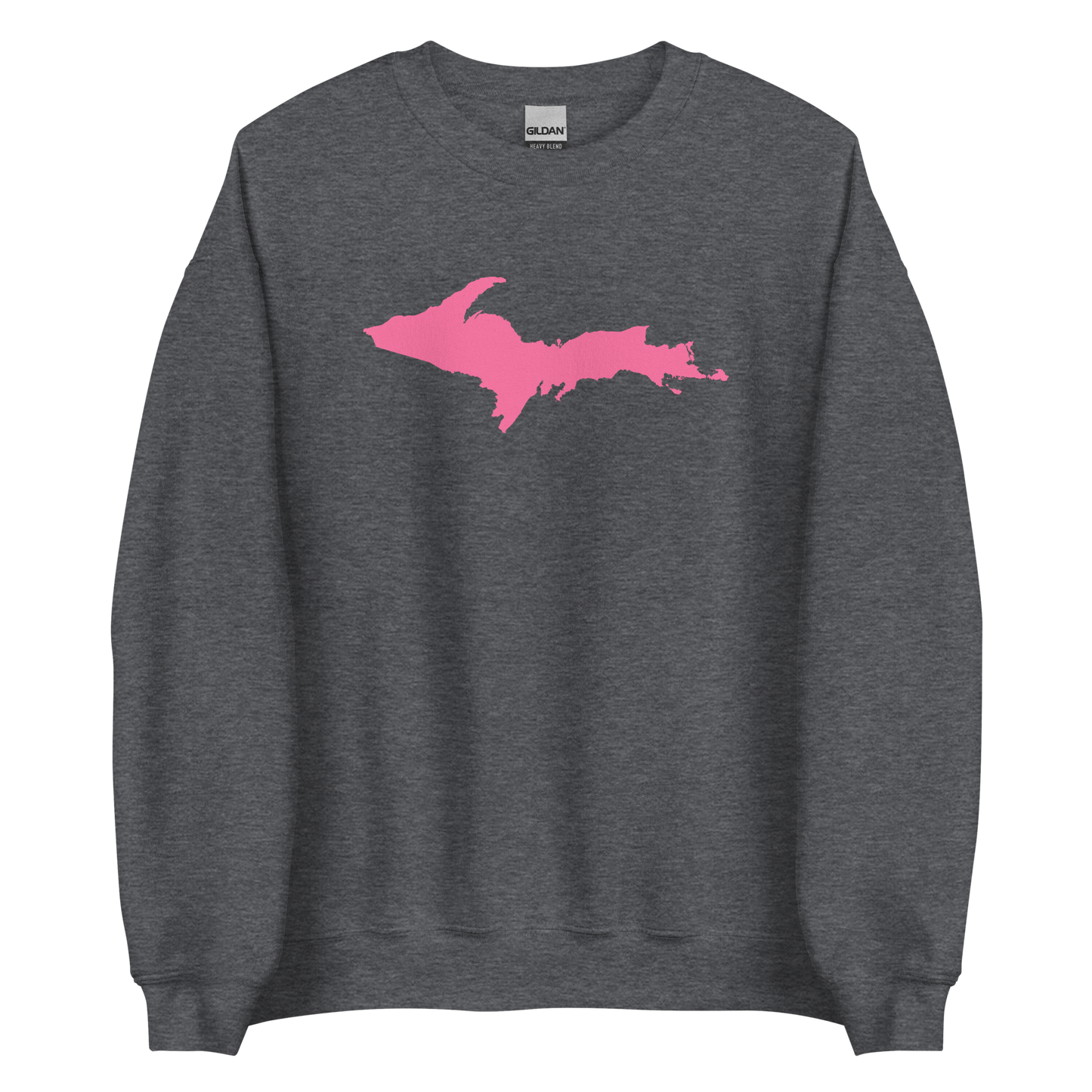 Michigan Upper Peninsula Sweatshirt (w/ Pink UP Outline) | Unisex Standard