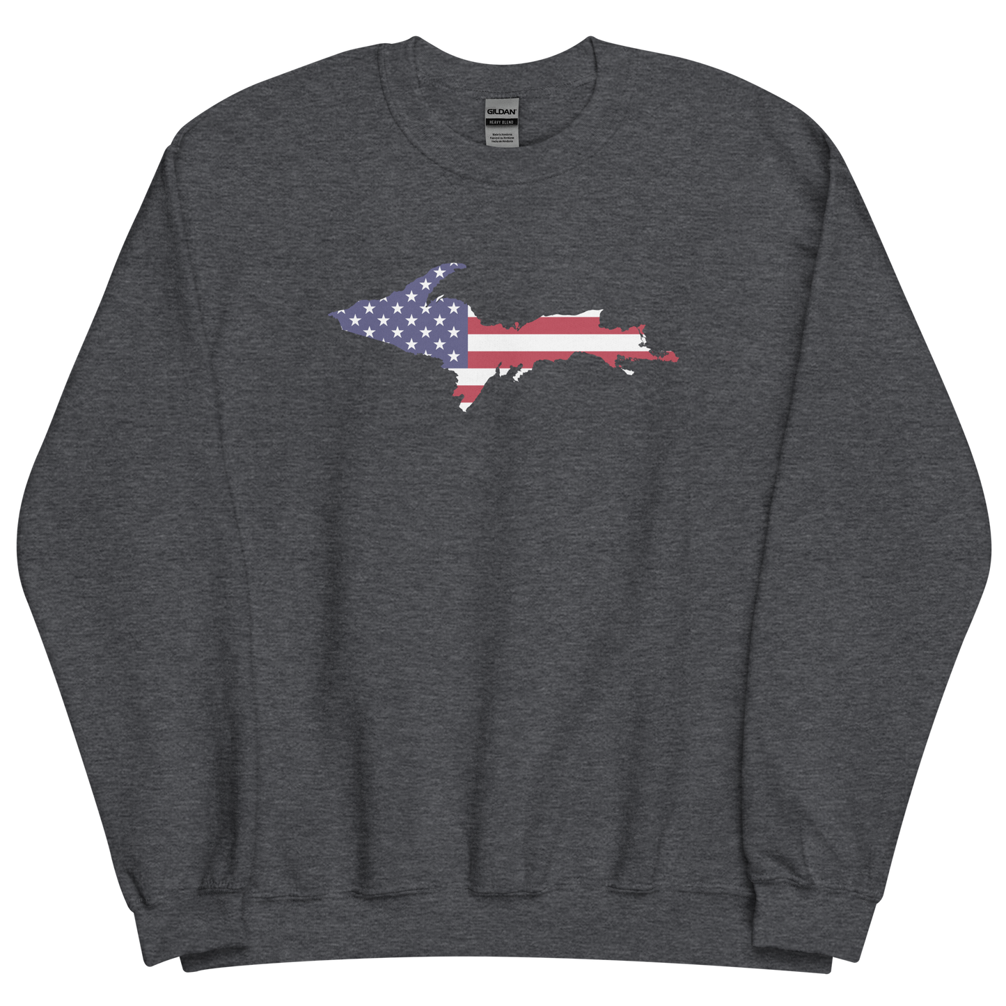 Michigan Upper Peninsula Sweatshirt (w/ UP USA Flag Outline) | Unisex Standard