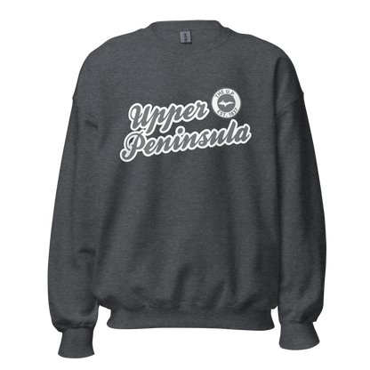 'Upper Peninsula EST. 1837' Sweatshirt (Iron Ore Grey Script Font) | Unisex Standard