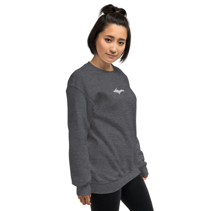 Michigan Upper Peninsula Sweatshirt (w/ Embroidered UP Outline) | Unisex Standard