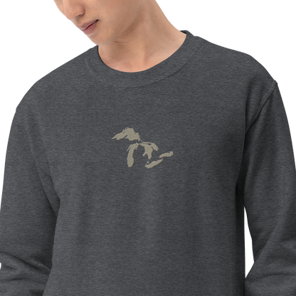 Great Lakes Sweatshirt | Unisex Standard - Petoskey Beige Emb.