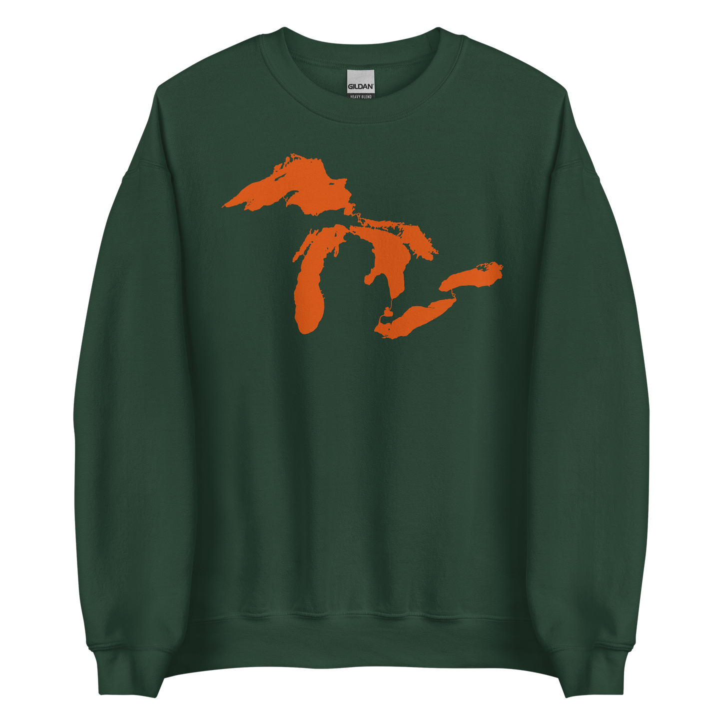 Great Lakes Sweatshirt | Unisex Standard - Maple Leaf Orange