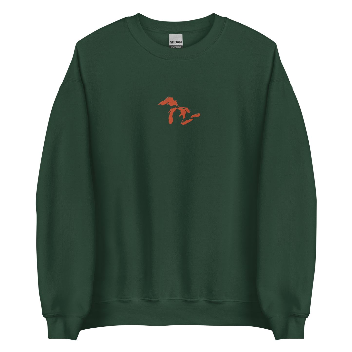 Great Lakes Sweatshirt | Unisex Standard - Maple Leaf Orange Emb.