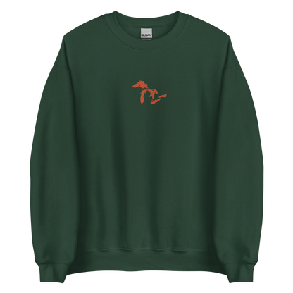 Great Lakes Sweatshirt | Unisex Standard - Maple Leaf Orange Emb.