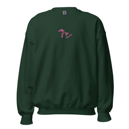 Great Lakes Sweatshirt | Unisex Standard - Apple Blossom Pink Emb.